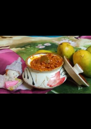 A picture of Dry Mango pickle.