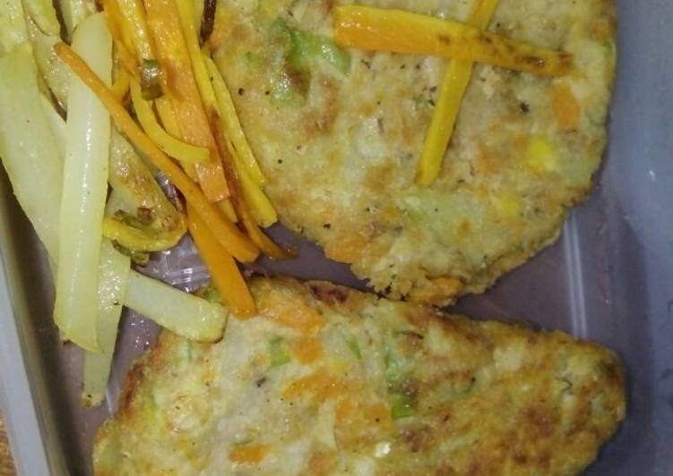 Resep STEAK TEMPE + sayuran