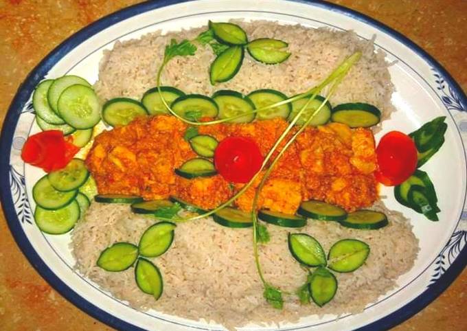 Recipe of Speedy Haider abadi chicken with simple rice #CookpadRamadan