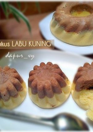 Foto resep CAKE LABU KUNING Kukus Lapis Coklat