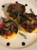 Polentine con ratatouille gratinate