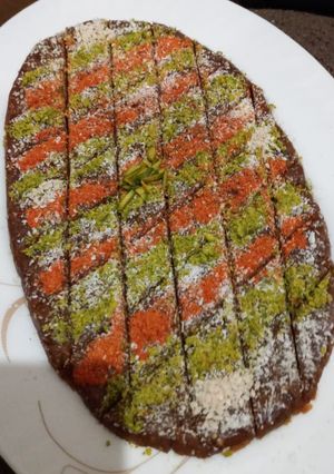 عکسی از دستور حلوای آرد گندم و خرما