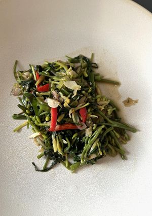 Foto resep Tumis Kangkung Bunga Pepaya