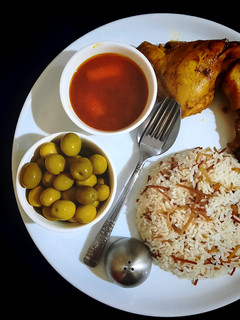 عکسی از دستور رشته پلو با مرغ