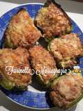 Peperoni verdi km zero ripieni con tritato in friggitrice ad aria 👩🍳🇮🇹🏡🦁❤️