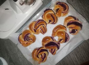 Foto resep Taro Bread (Roti Ubi Ungu)