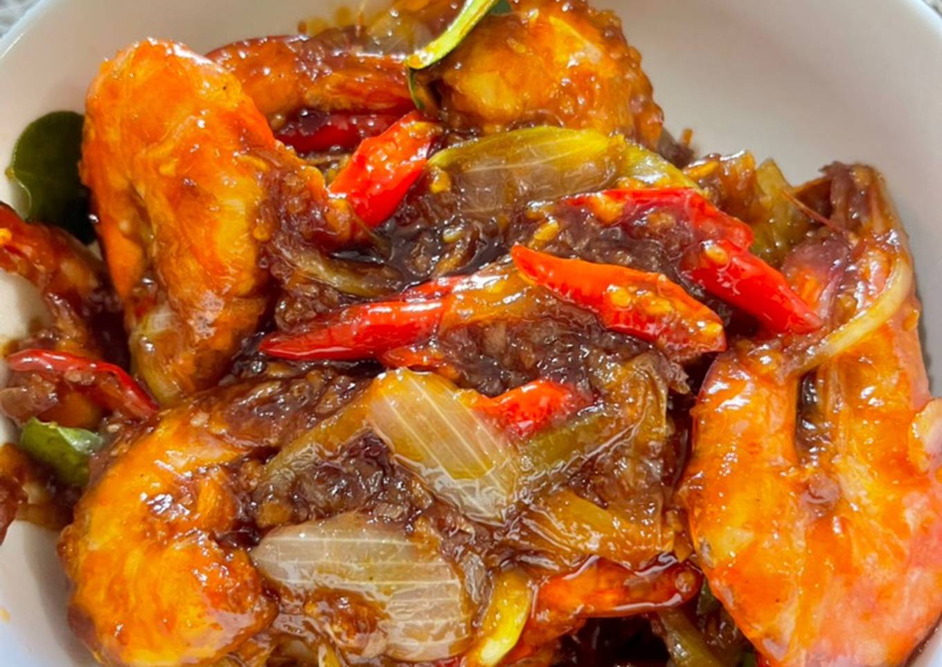 Udang saus mentega