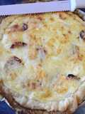 Quiché de fiambres, queso Skyr y huevo