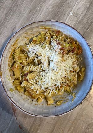 A picture of Creamy Avocado fusili pasta 🍝.
