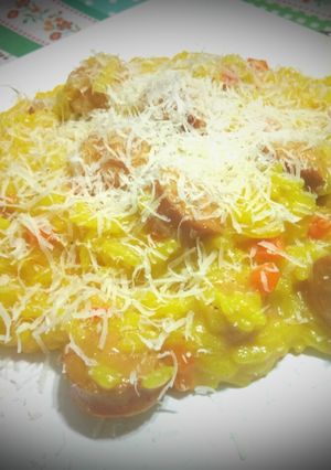 Una foto de Arroz aromático con salchichas
