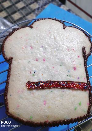 A picture of Chefs Hat Rainbow Sprinkle Giant Cookie.
