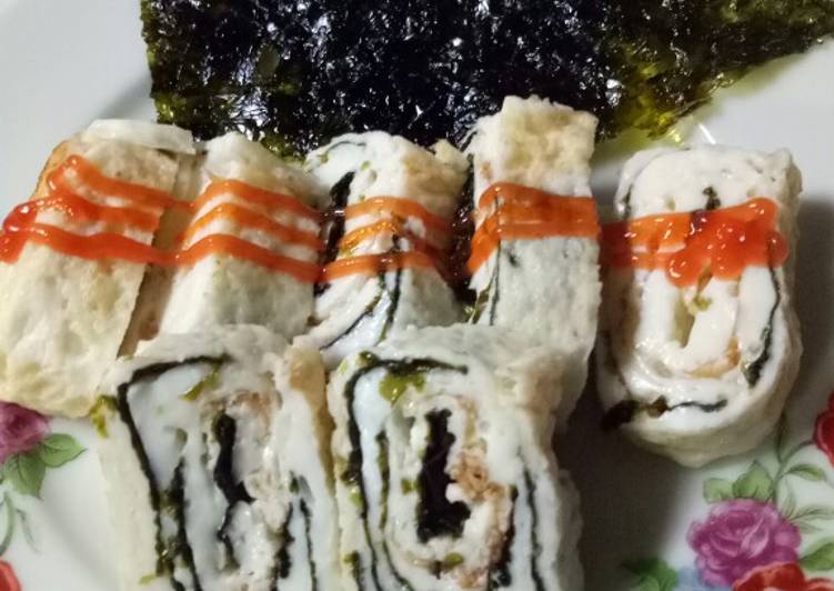 Cara Membuat Tamagoyaki Putih Telur Dengan Rumput Laut - menu sehat yang Menggugah Selera