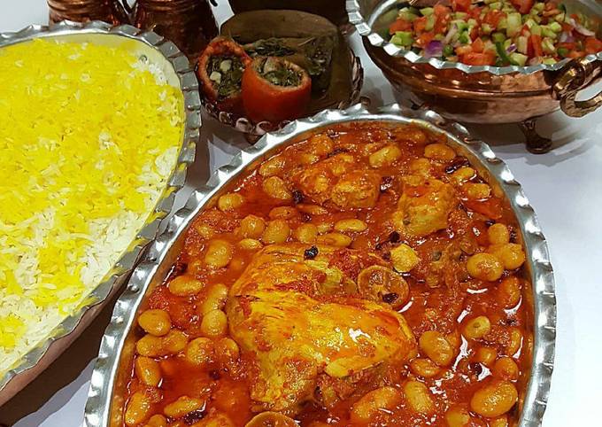 طرز تهیه خورشت لوبیا سفید ساده و خوشمزه توسط هاله - کوکپد