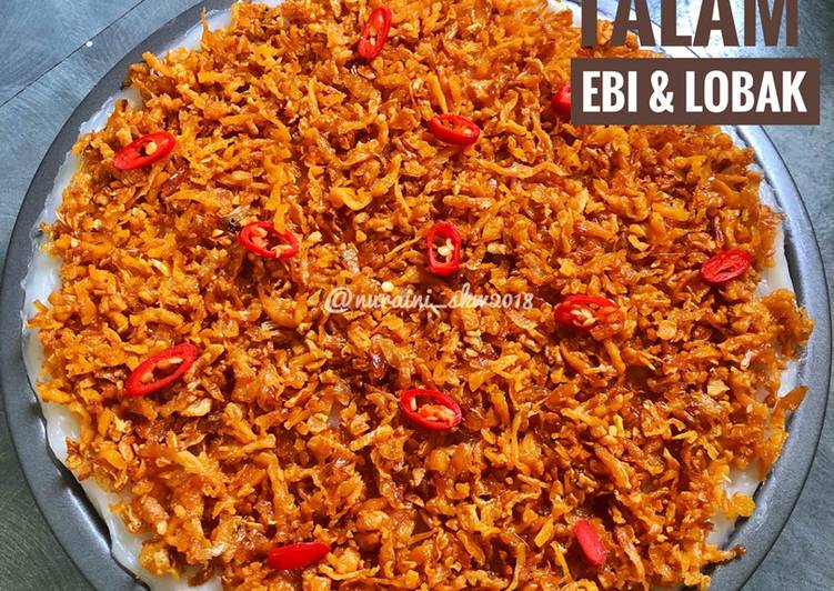 Proses meracik Kue Talam Ebi &amp; Lobak yang Menggugah Selera