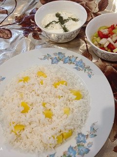 عکسی از دستور کته سیب زمینی