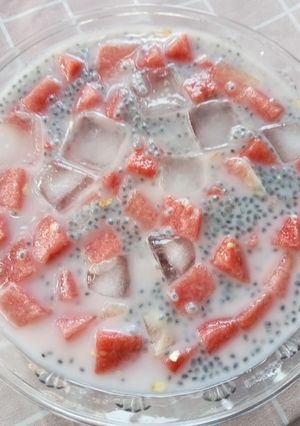 Foto resep Es semangka susu