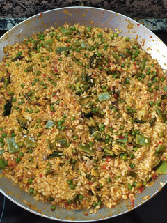 Una foto de Paella vegana