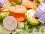 A picture of pea puree