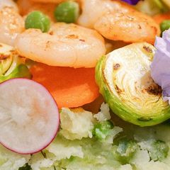 A picture of Mashed Pea Potato Green Salad Recipe 🥗.