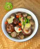 Canh Nấm Rơm, Nấm Đông Cô Gừng Non Chay