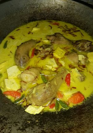 Foto resep Opor ayam pelangi simple