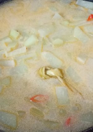 Foto resep Sayur labu Siam santan kaldu udang