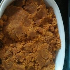 A picture of Mung Daal Ka halwa.