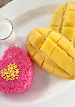 รูปของ ข้าวเหนียวมะม่วงชมพูหวาน