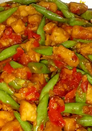 Foto resep Tumis Buncis Tempe Pedas