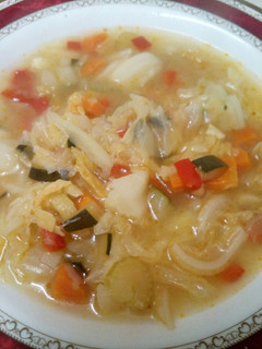 Una foto de Sopa de verduras