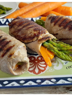 Una foto de Rollitos de ternera con verdura