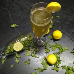 A picture of Pudina nimbu ki shikanji.