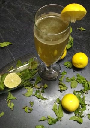 A picture of Pudina nimbu ki shikanji.