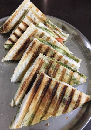 A picture of Veg Cheese Grill Sandwich.