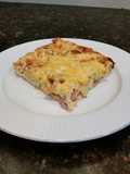 Brad's smoked salmon and sausage quiche