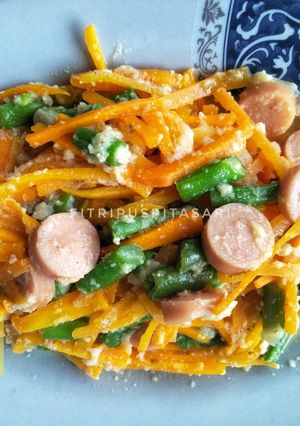 Foto resep 7. Tumis Buncis sosis wortel mudah simpel