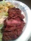 Grilled buttered beef