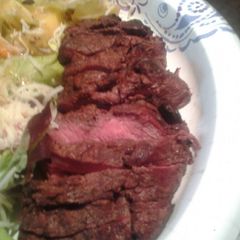 A picture of Grilled buttered beef.