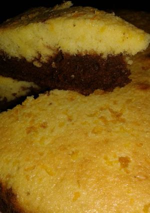 Una foto de Torta de chocolate y naranja 🍊🍫
