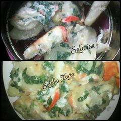 A picture of Veggies fried yam with egg.