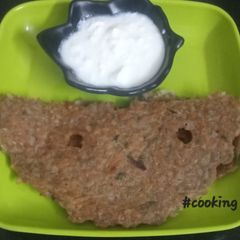 A picture of Leftover Rice Dal Multigrain Thalipith.