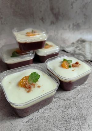 Foto resep Pudding Coklat Vla Vanilla & Jeruk