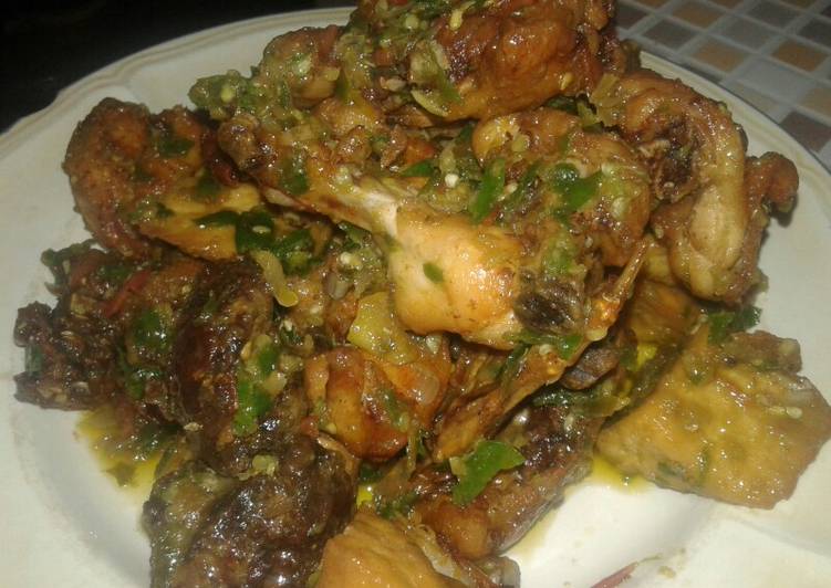 Ayam tahu sambel ijo