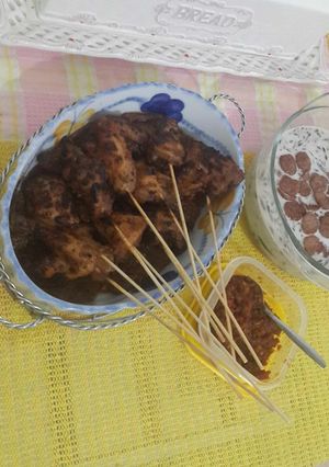 Foto resep Ayam panggang bakar bumbu pecel