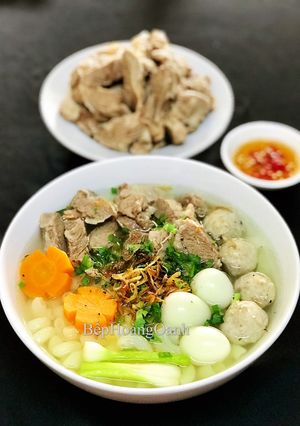 Hình của món Nui Thịt Chẳng Dừng.