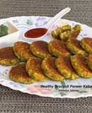 Healthy Broccoli Paneer Kabab