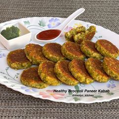 Healthy Broccoli Paneer Kabab A picture of Healthy Broccoli Paneer Kabab.