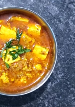 नवरात्रि स्पेशल मसाला पनीर की सब्जी (masala paneer sabji recipe in hindi) रेसिपी मुख्य फोटो