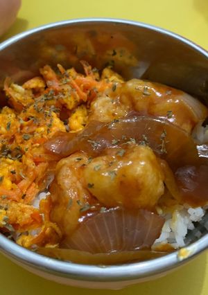 Foto resep Udang Goreng Tepung Saos Mentega & Telur Wortel Anak 1 Tahun+