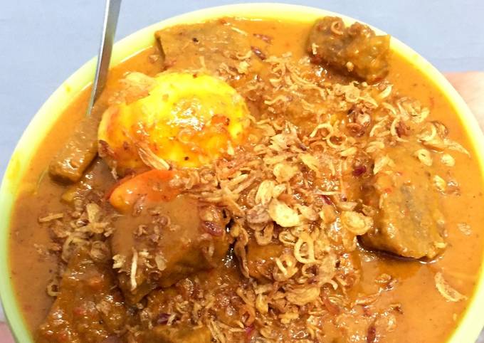 Resep: Kalio Daging &amp; Telor Pedas Wajib Dicoba